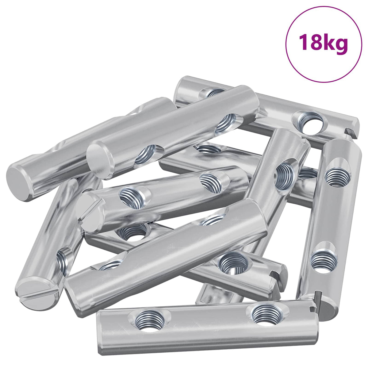 Vidaxxl-Mutter 413 Stück verzinkt 60 x 12 mm Eisen