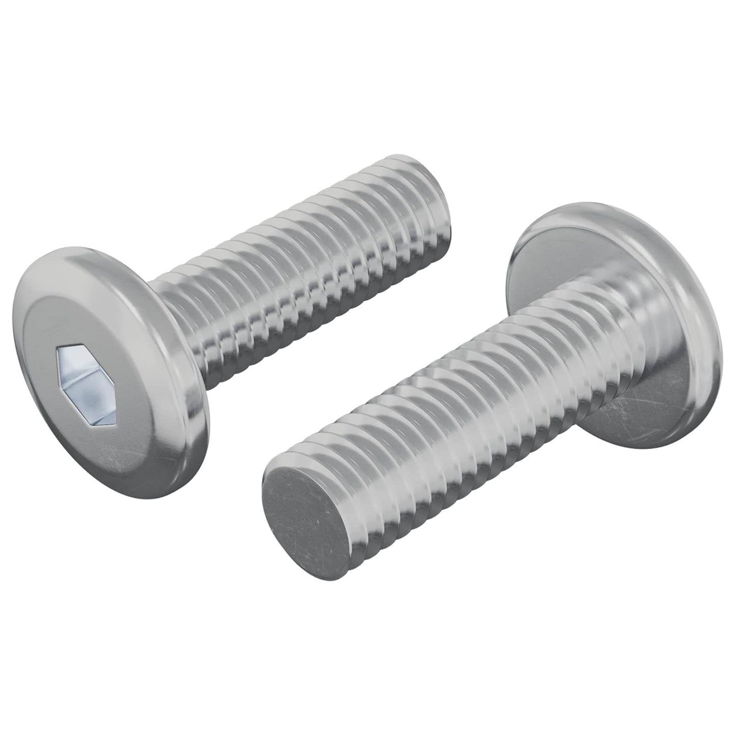 Vidaxl Bolzen 2 Stück Silber 8 x 25 mm Stahl