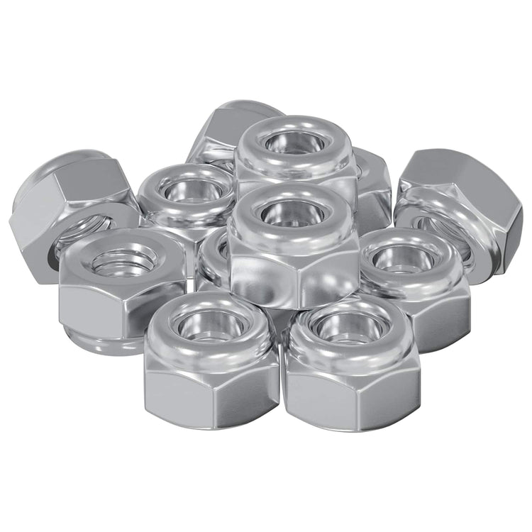 Vidaxxl Mutter 9574 Stk. Silber M6 x 10 mm Eisen