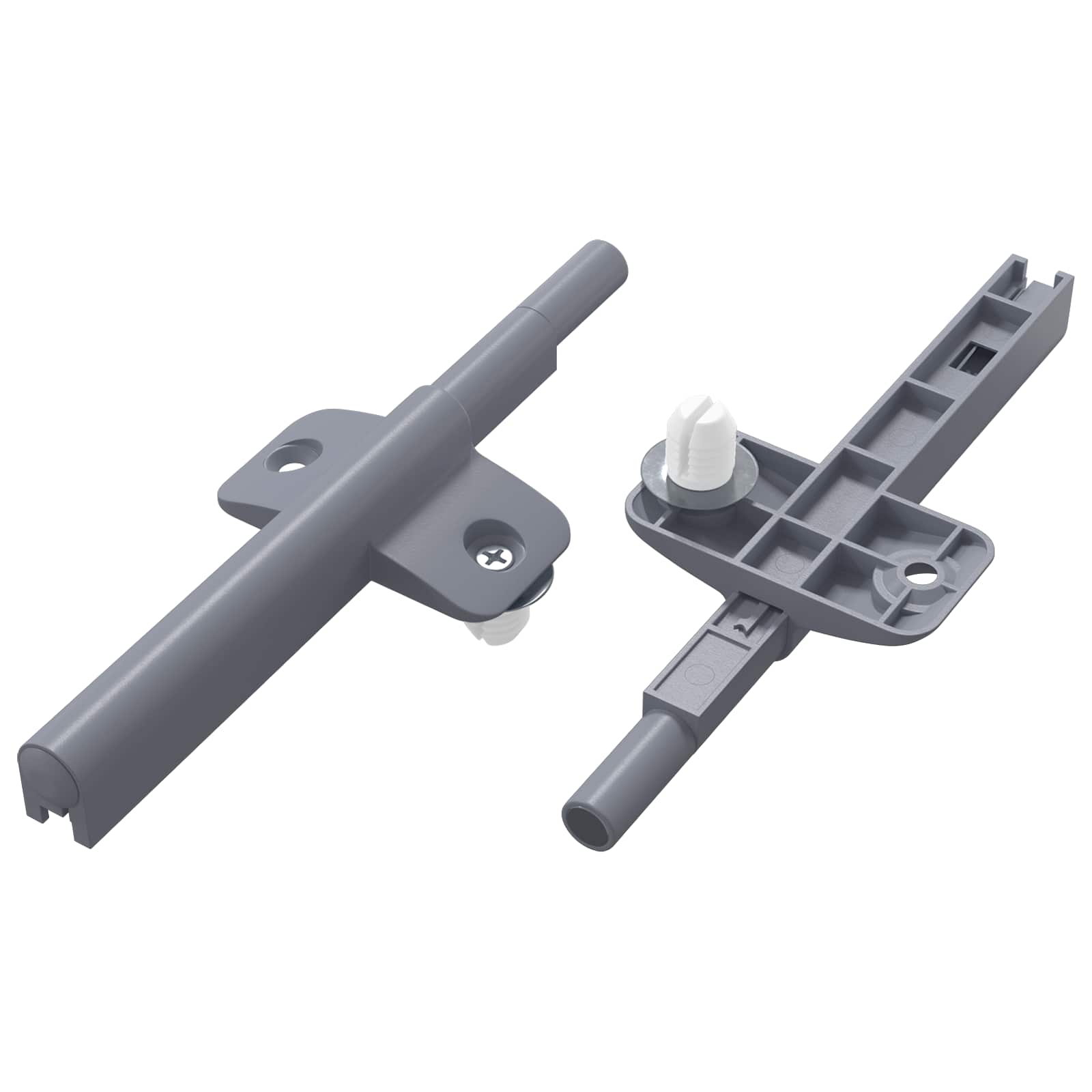 Vidaxx Soft-Closing-Dämpfer 2 Stück grau 125 x 47 x 15 mm PP