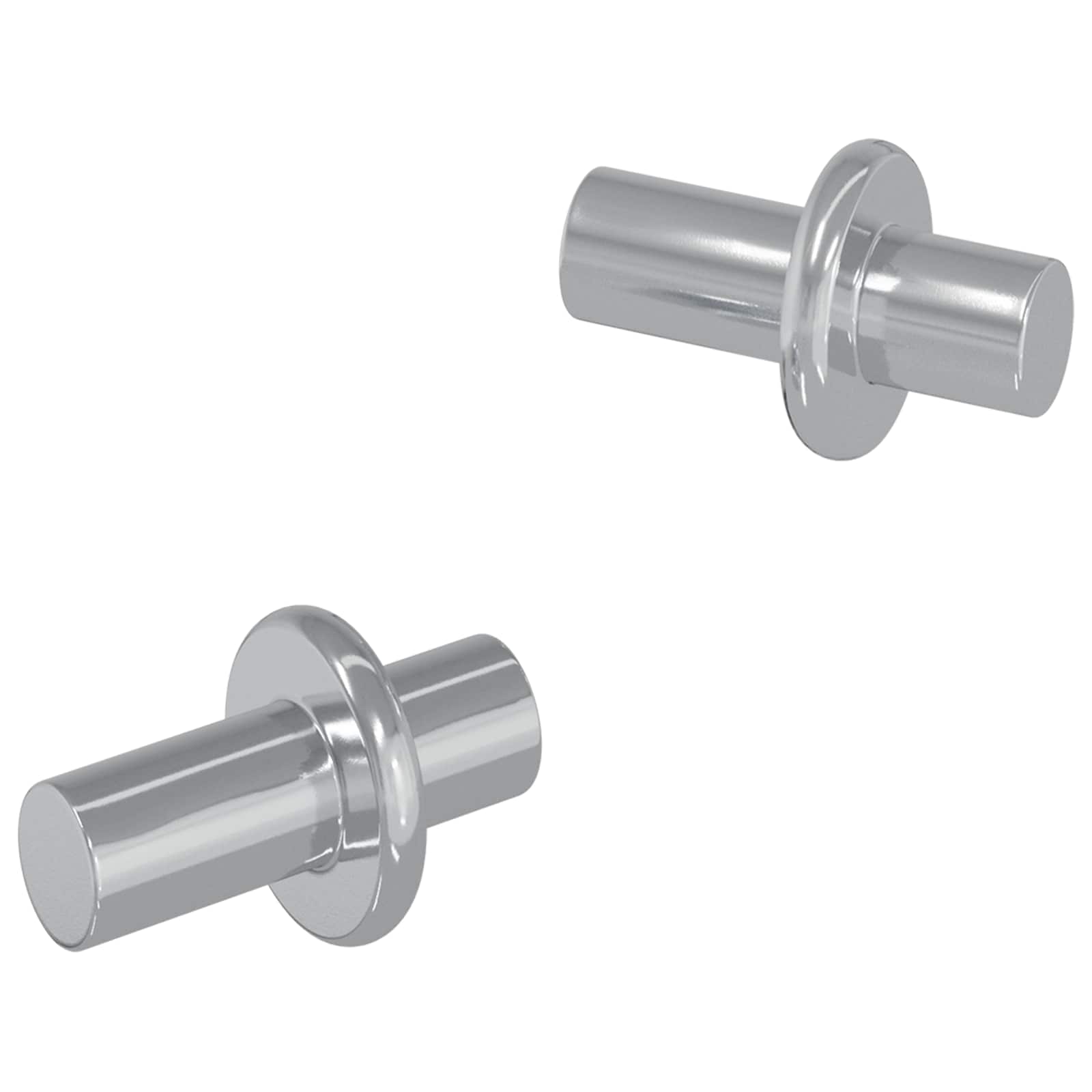 Vidaxxl Regalhaken 2 Stück Silber 8,6 x 8,6 x 14,6 mm Stahl