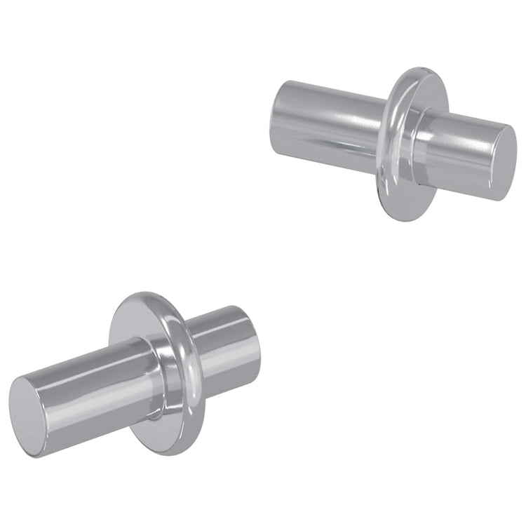 Vidaxxl Regalhaken 2 Stück Silber 8,6 x 8,6 x 14,6 mm Stahl