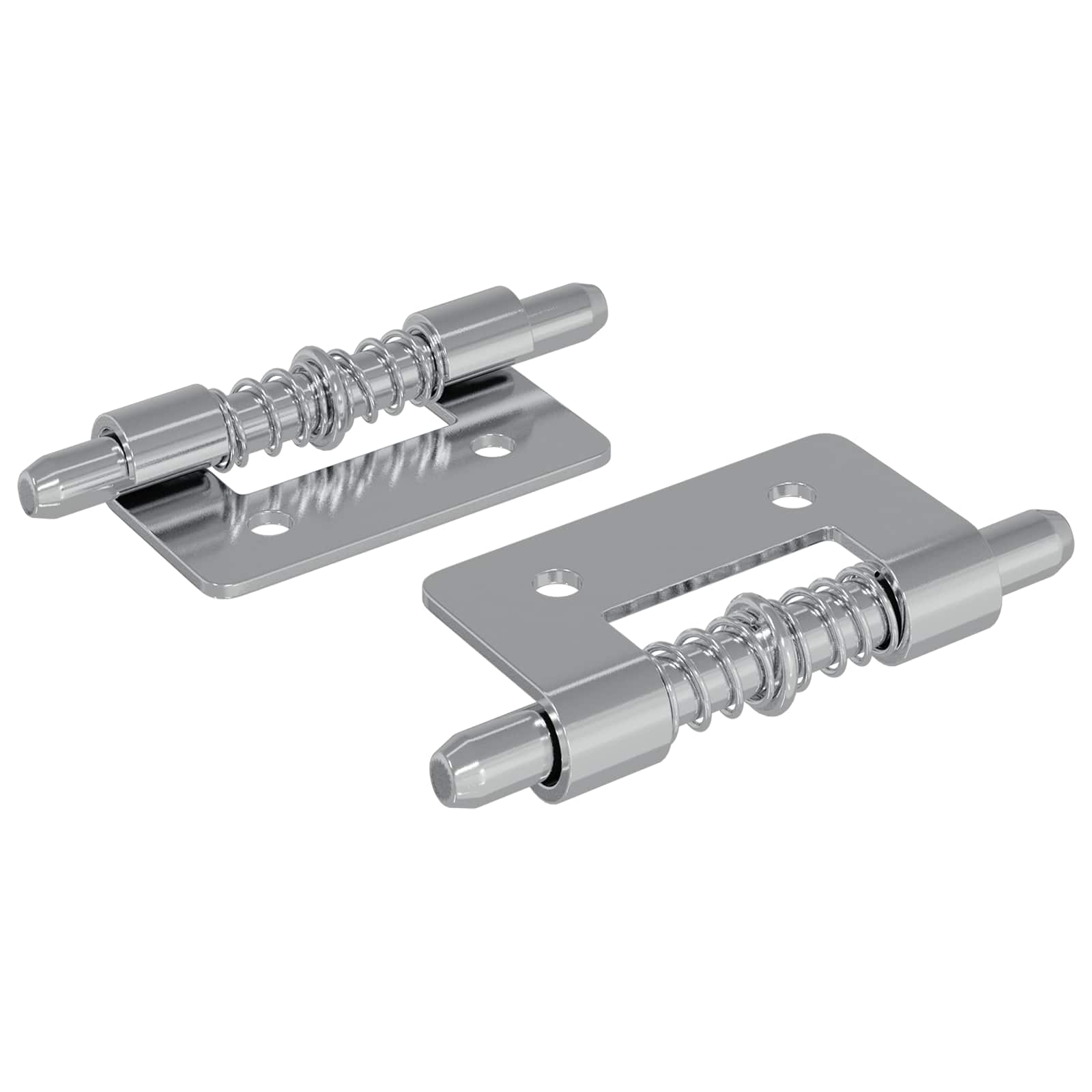 Vidaxl Riegel 2 Stück Silber 46 x 17 x 1,2 mm Stahl