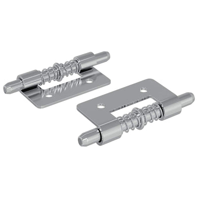 Vidaxl Riegel 2 Stück Silber 46 x 17 x 1,2 mm Stahl