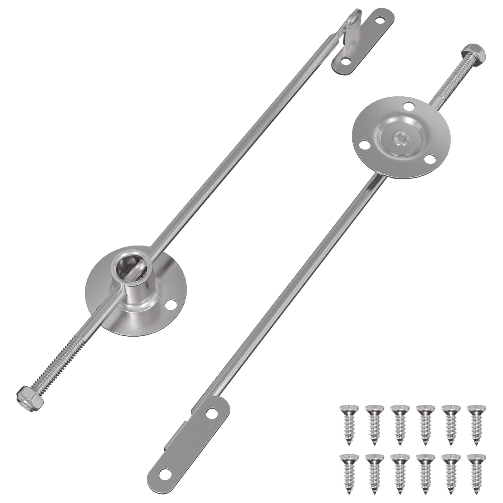 Vidaxxl Gasfeder 2 Stück Silber 190 mm Eisen