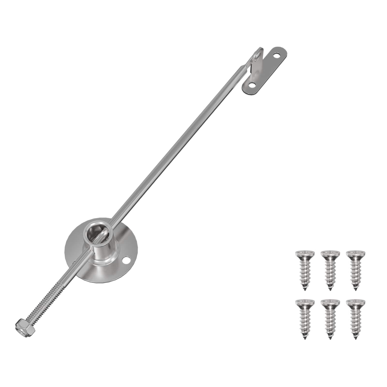 Vidaxxl Gasfeder 12 Stück Silber 190 mm Eisen