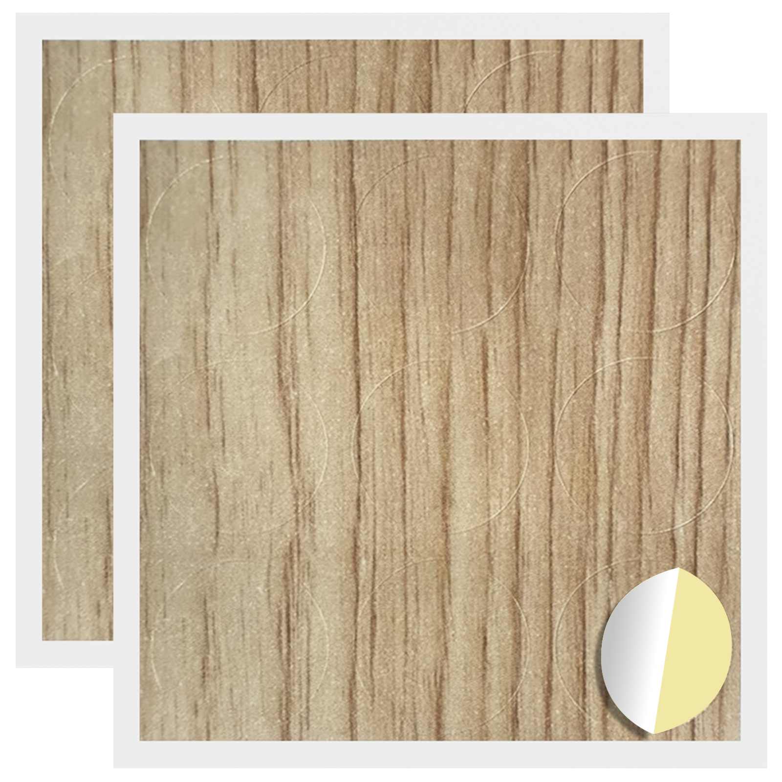 Vidaxx selbstklebende Schraubenabdeckung 2 Stück Artisan-Eiche ø 20 x 0,5 mm