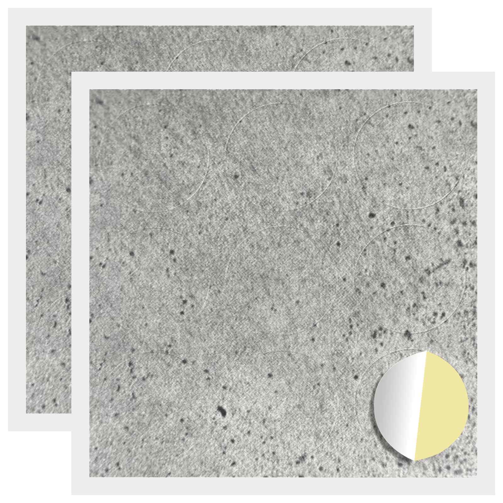 Vidaxx selbstklebende Schraubenabdeckung 2 Stück betongrau ø 20 x 0,5 mm