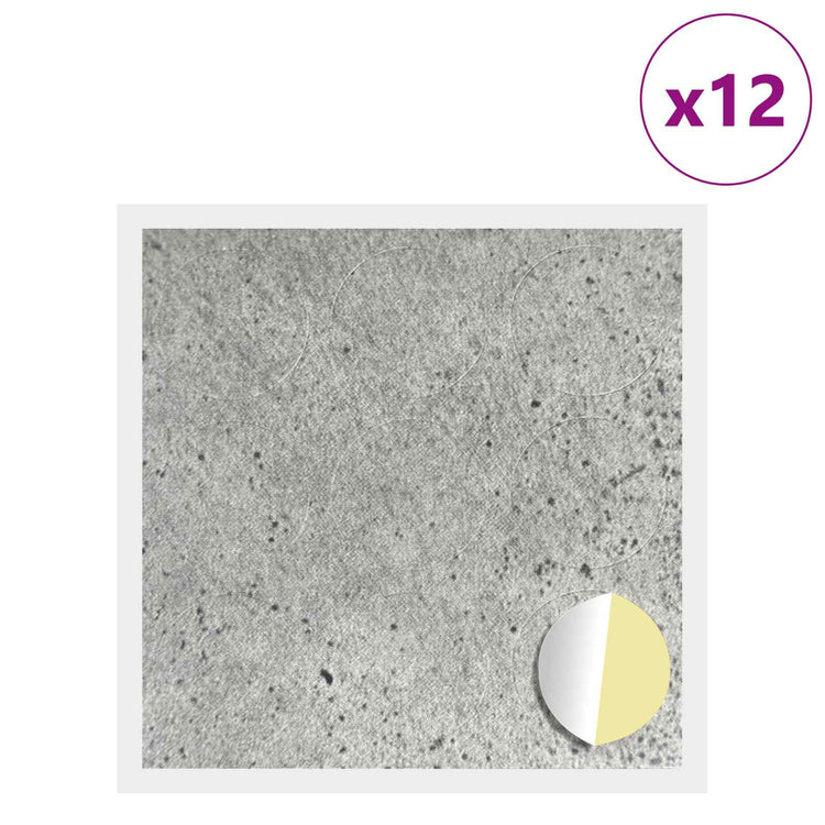 Vidaxx selbstklebende Schraubenabdeckung 12 Stück betongrau ø 20 x 0,5 mm