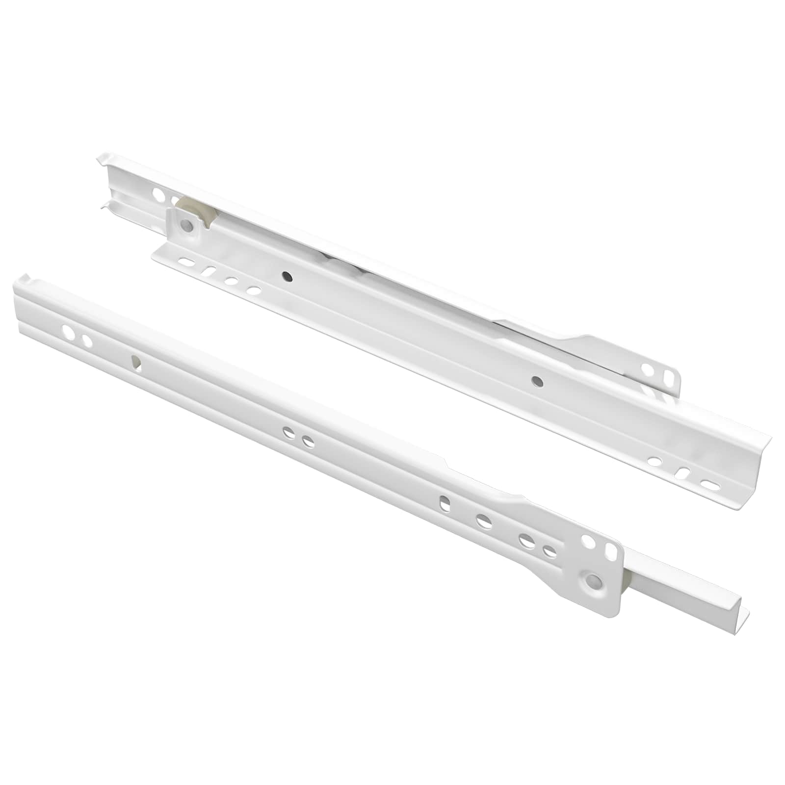 Vidaxx Schubladenführung 2 Stück weiß 250 mm Stahl