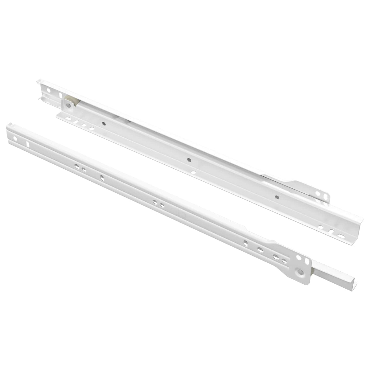 Vidaxx Schubladenführung 2 Stück weiß 350 mm Stahl