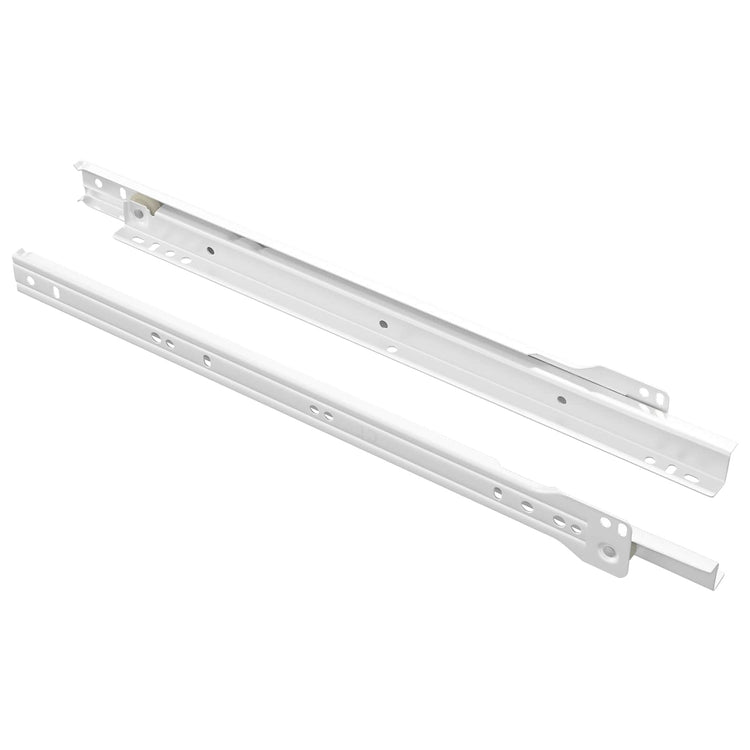 Vidaxx Schubladenführung 2 Stück weiß 350 mm Stahl