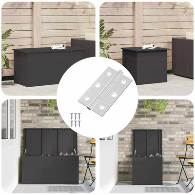 Vidaxl Scharnier glatt 12 Stück Silber 58 x 35 x 1 mm Stahl
