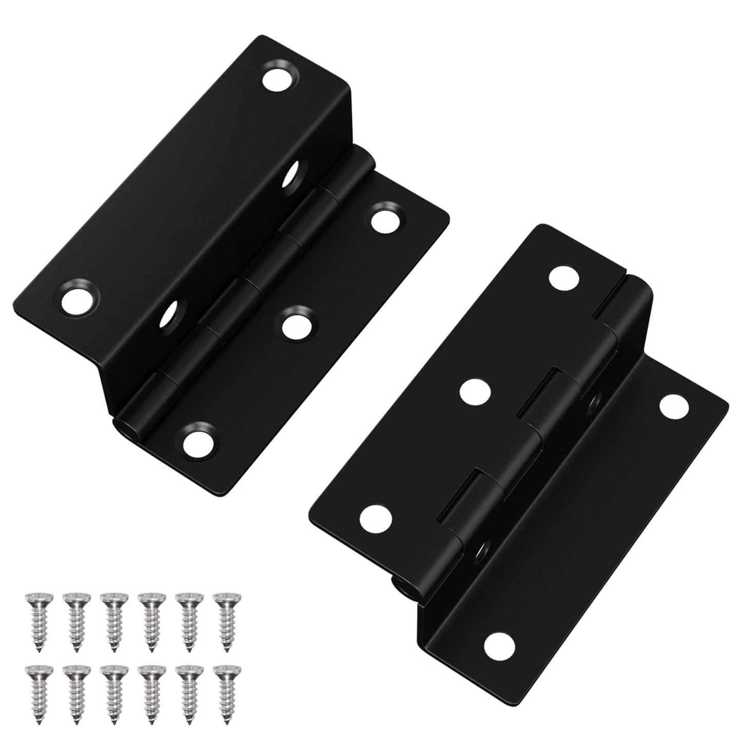 Vidaxx Scharnier 2 Stück schwarz 38 x 17 x 60 mm Eisen