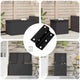 Vidaxx Scharnier 537 Stück schwarz 38 x 17 x 60 mm Eisen