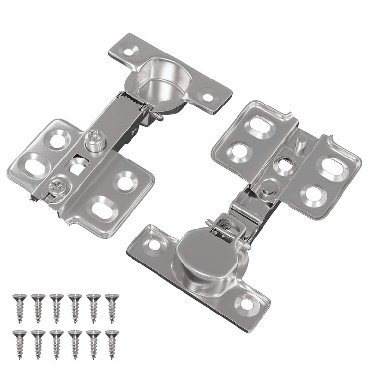 Vidaxx Scharnier 2 Stück Nickel 85 x 52,5 x 9,5 mm Eisen