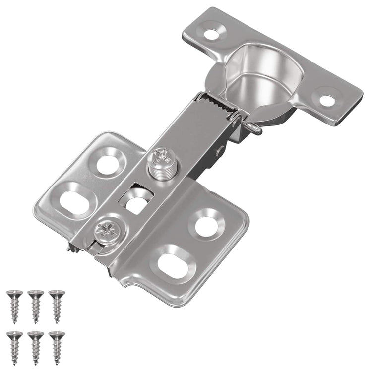 Vidaxx Scharnier 12 Stück Nickel 85 x 52,5 x 9,5 mm Eisen