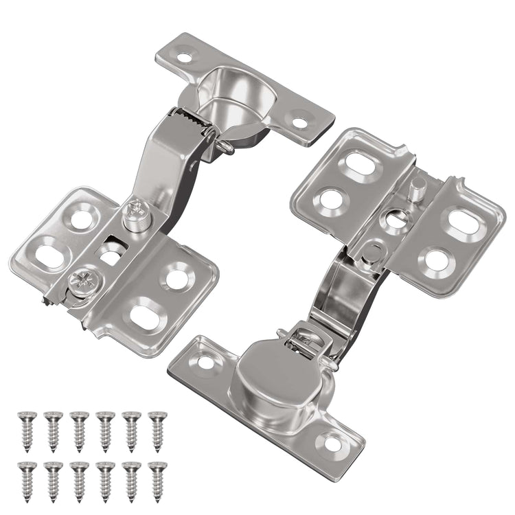 Vidaxx Scharnier 2 Stück Nickel 85 x 52,5 x 9,5 mm Eisen