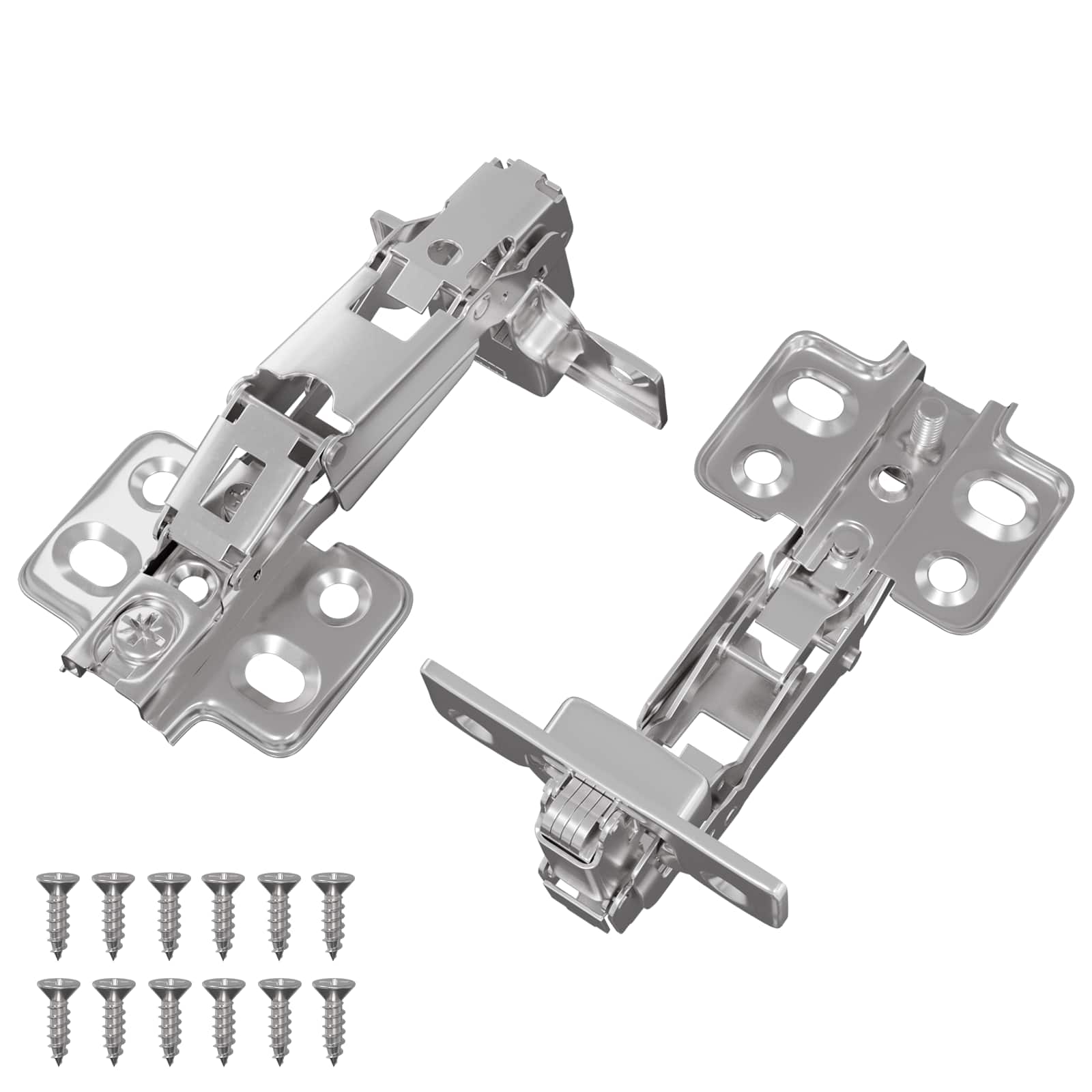 Vidaxx Scharnier 2 Stück Nickel 139 x 64,1 x 10 mm Eisen
