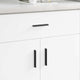 VidaXL-Griff 973 Stück schwarz 106 x 7,4 x 15,5 mm Aluminium