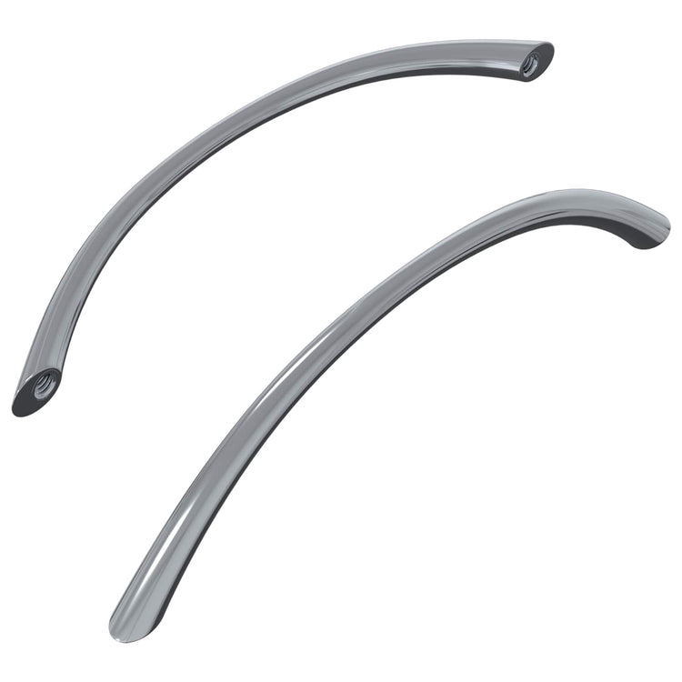 VidaXL Griff 2 Stück Silber 107 x 3,6 x 23 mm Edelstahl
