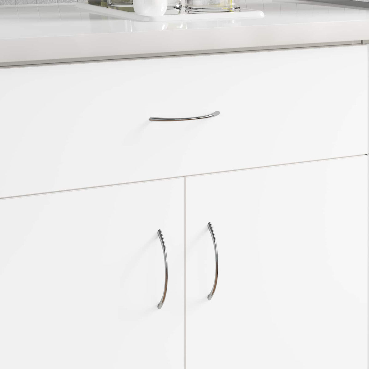 VidaXL Griff 12 Stück Silber 107 x 3,6 x 23 mm Edelstahl