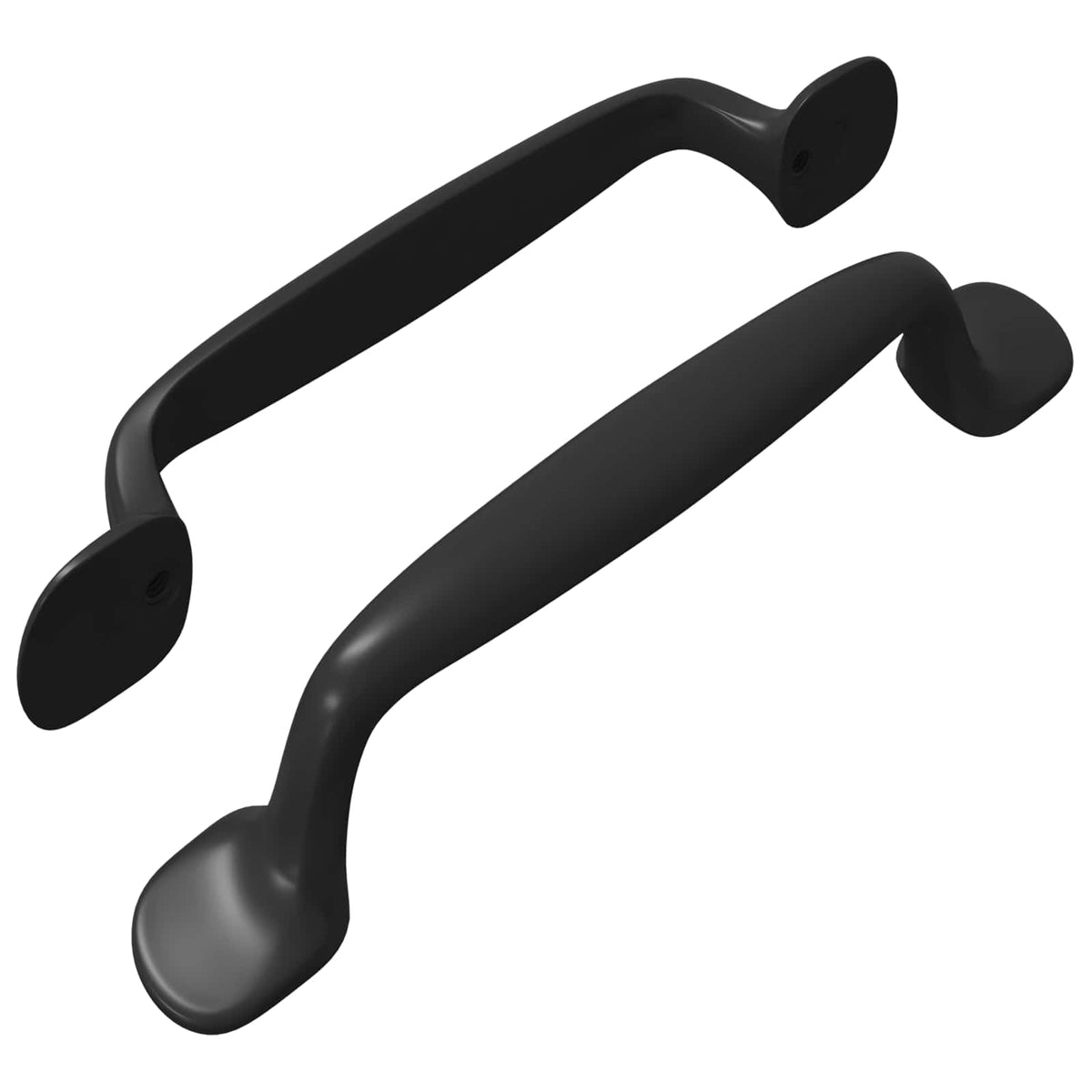 Vidaxxl Möbelgriff 2 Stück schwarz 130 x 19,4 x 22,3 mm Aluminium