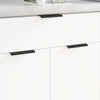 VidaXL-Griff 725 Stück schwarz 120 x 39,6 x 17 mm Aluminium