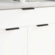 VidaXL-Griff 725 Stück schwarz 120 x 39,6 x 17 mm Aluminium