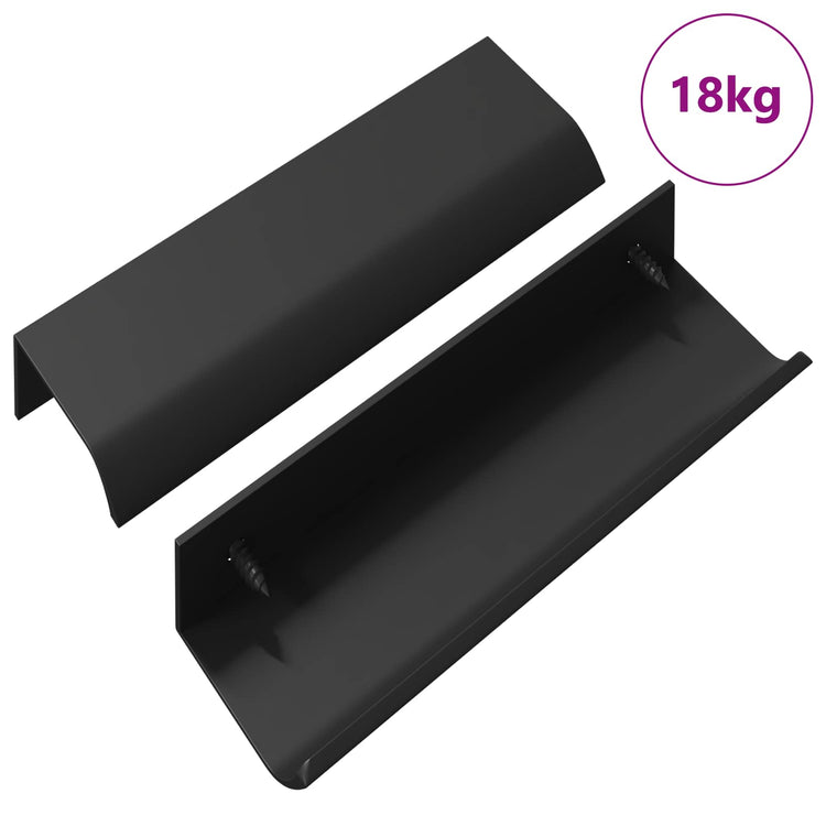 VidaXL-Griff 725 Stück schwarz 120 x 39,6 x 17 mm Aluminium