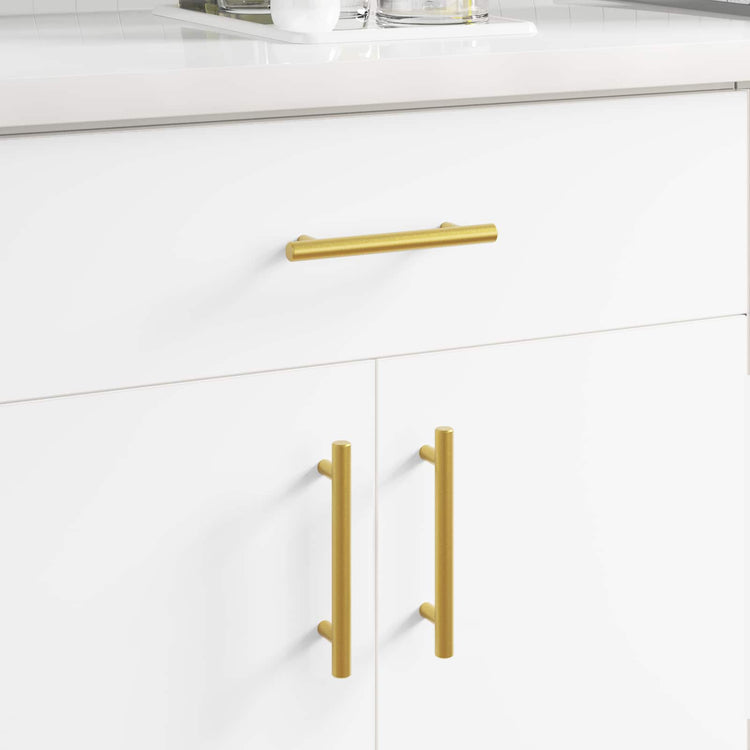 Vidaxxl Schrankgriff 12 Stück Gold 150 mm Edelstahl