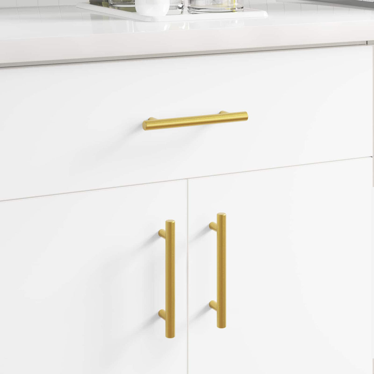Vidaxxl Schrankgriff 510 Stück Gold 150 mm Edelstahl