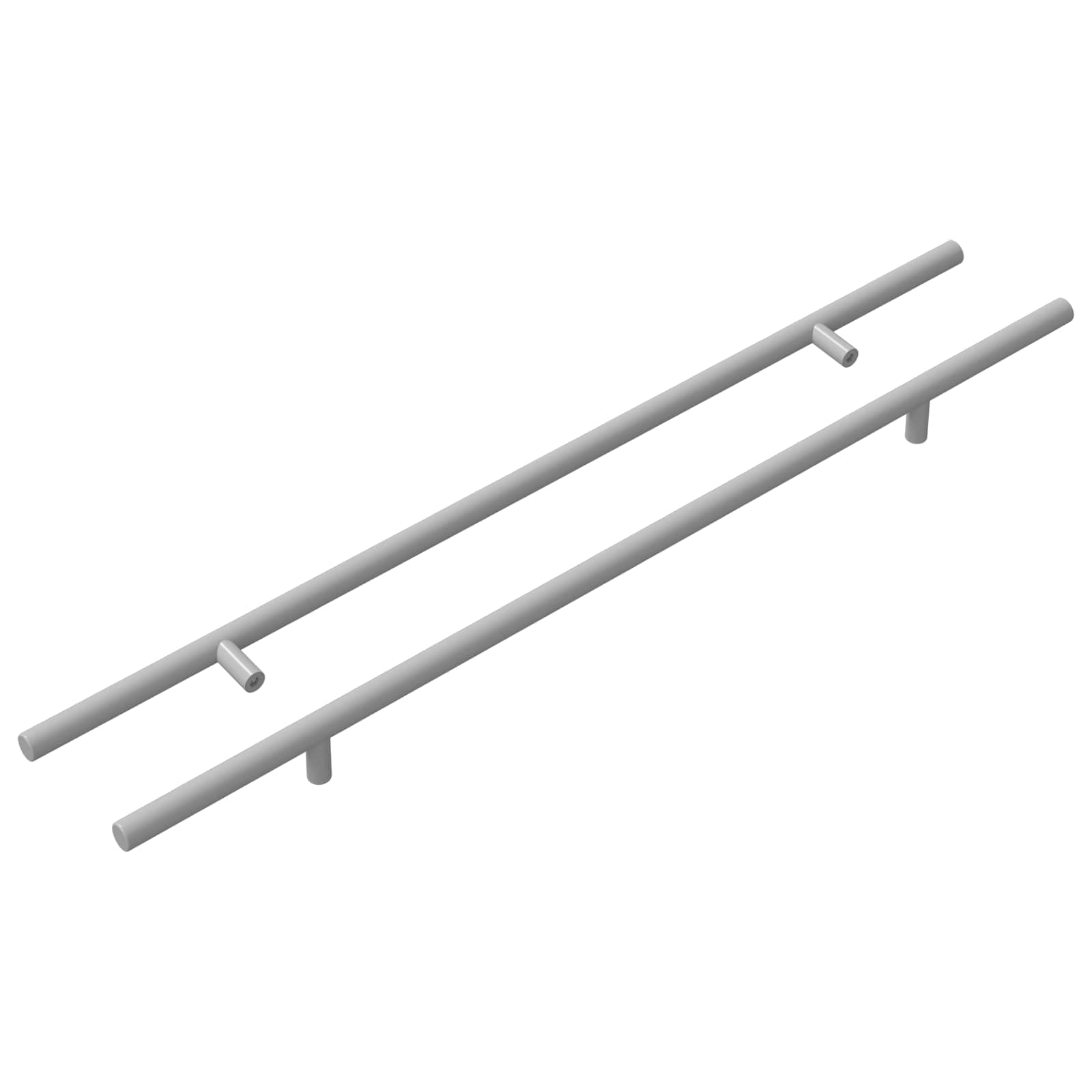 VidaXL Griff 2 Stk. Silber 500 mm Stahl