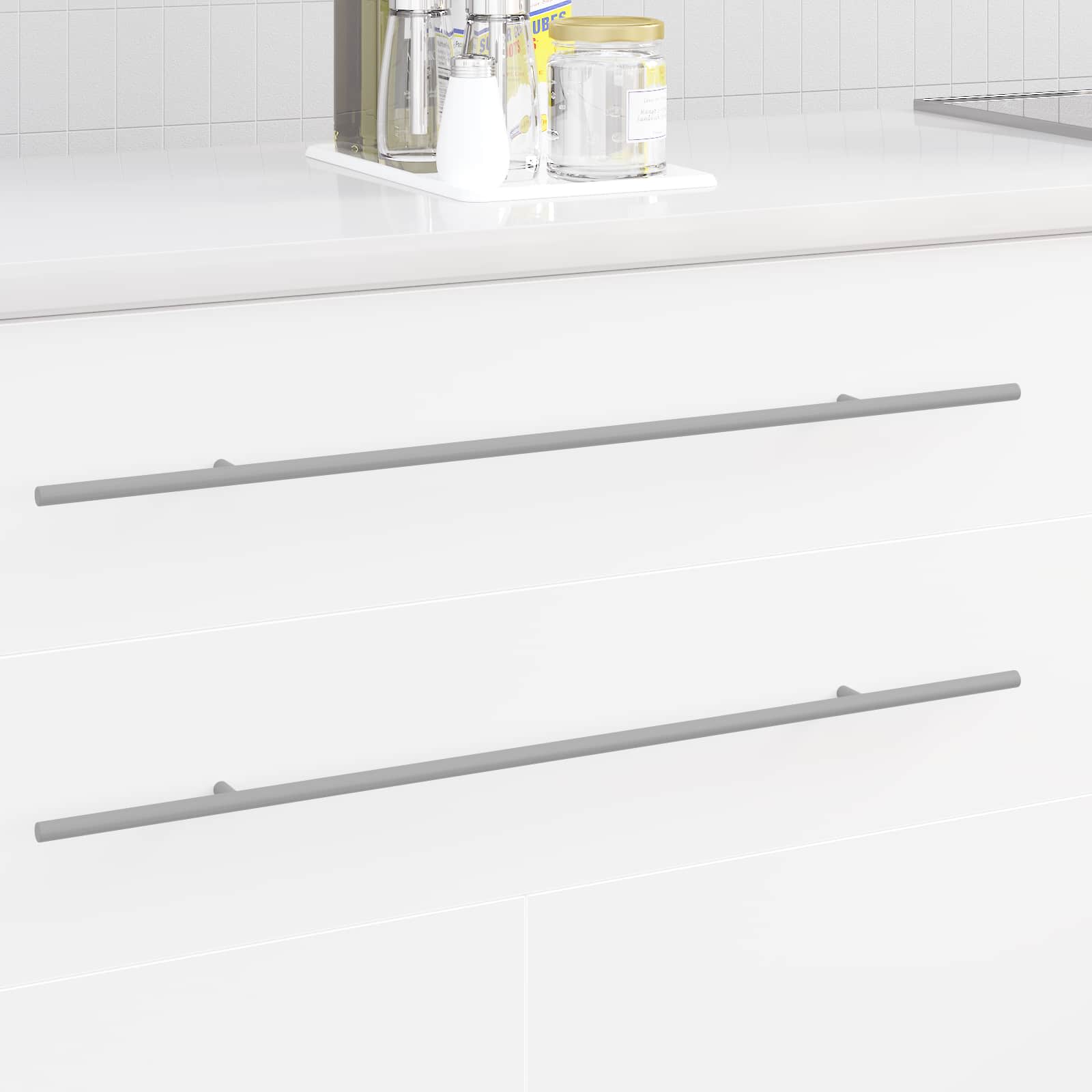 VidaXL Schrankgriff 12 Stk. Silber 700 mm Edelstahl