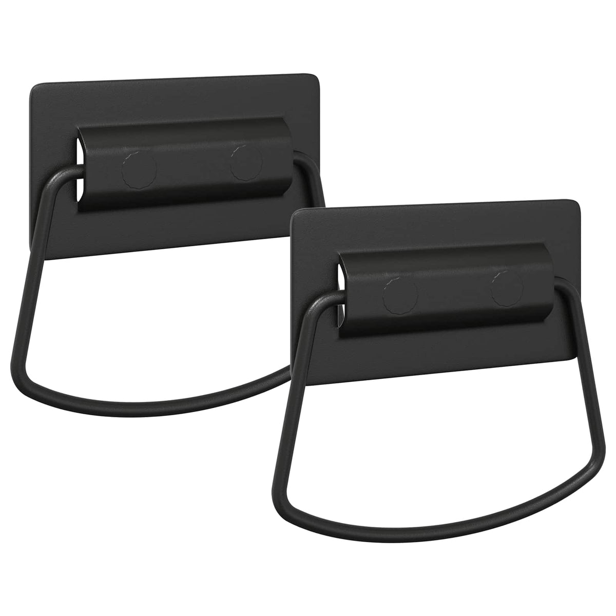 Vidaxxl Schrankgriffe 2 Stück schwarz 85 x 45 mm Metall