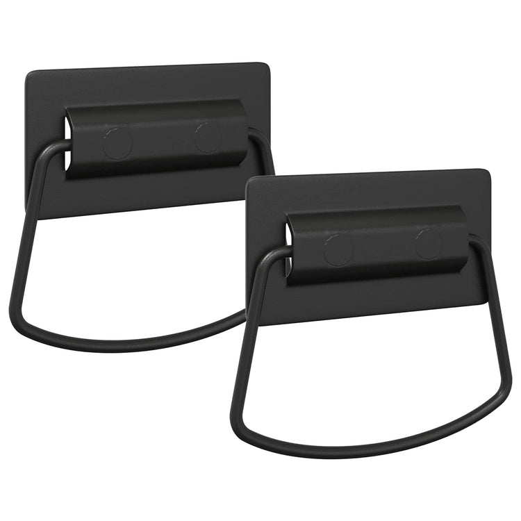 Vidaxxl Schrankgriffe 2 Stück schwarz 85 x 45 mm Metall