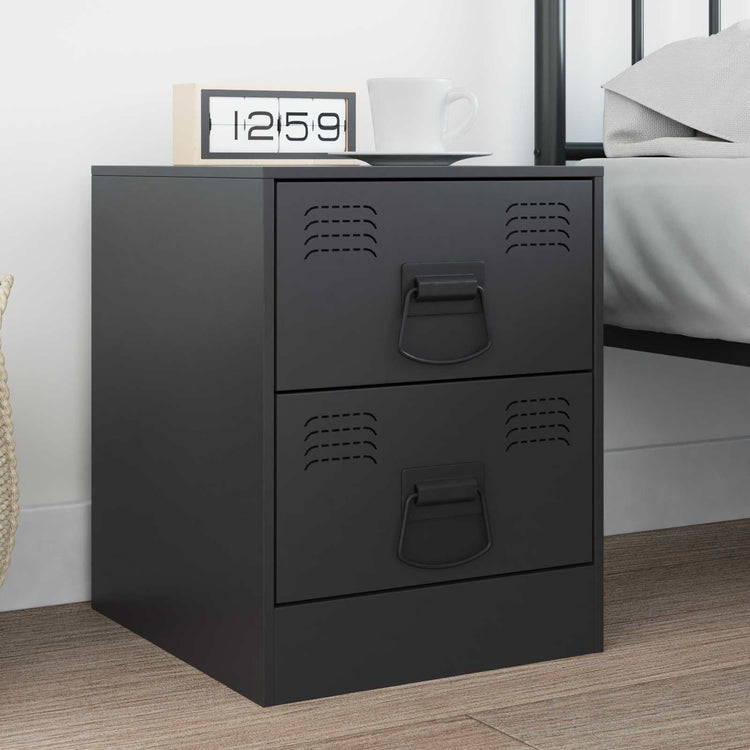 Vidaxxl Schrankgriffe 12 Stück schwarz 85 x 45 mm Metall