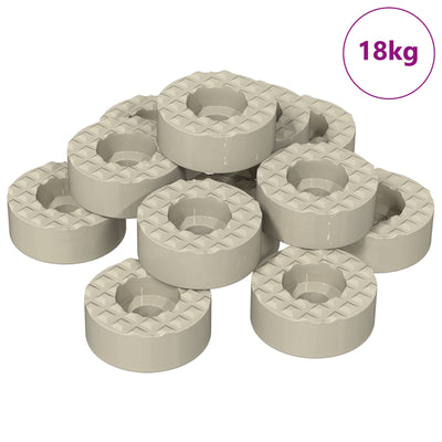 VidaXL Stuhlbein-Bodenschoner 18000 Stück transparent ø 15 x 16 mm