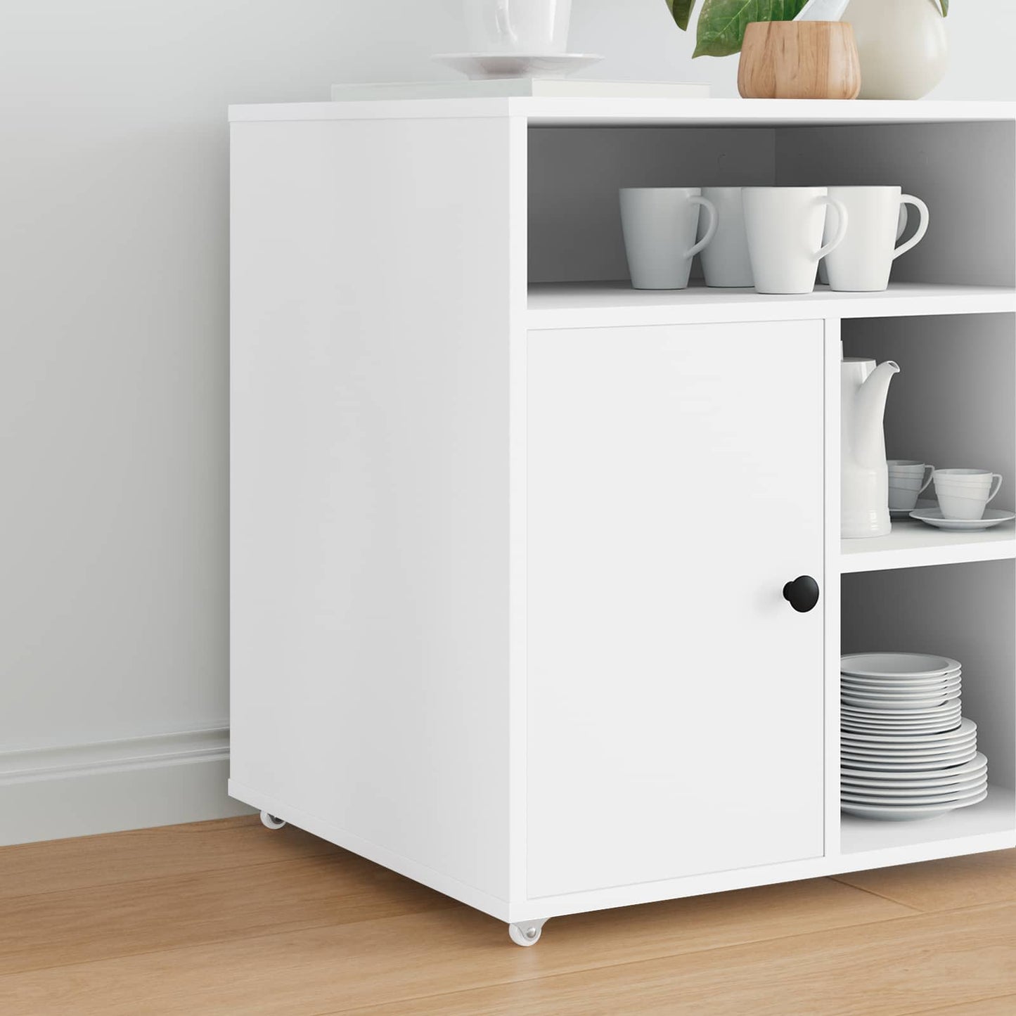 Vidaxl-Rollen 2 Stück weiß 42 x 11,5 x 29 mm Eisen
