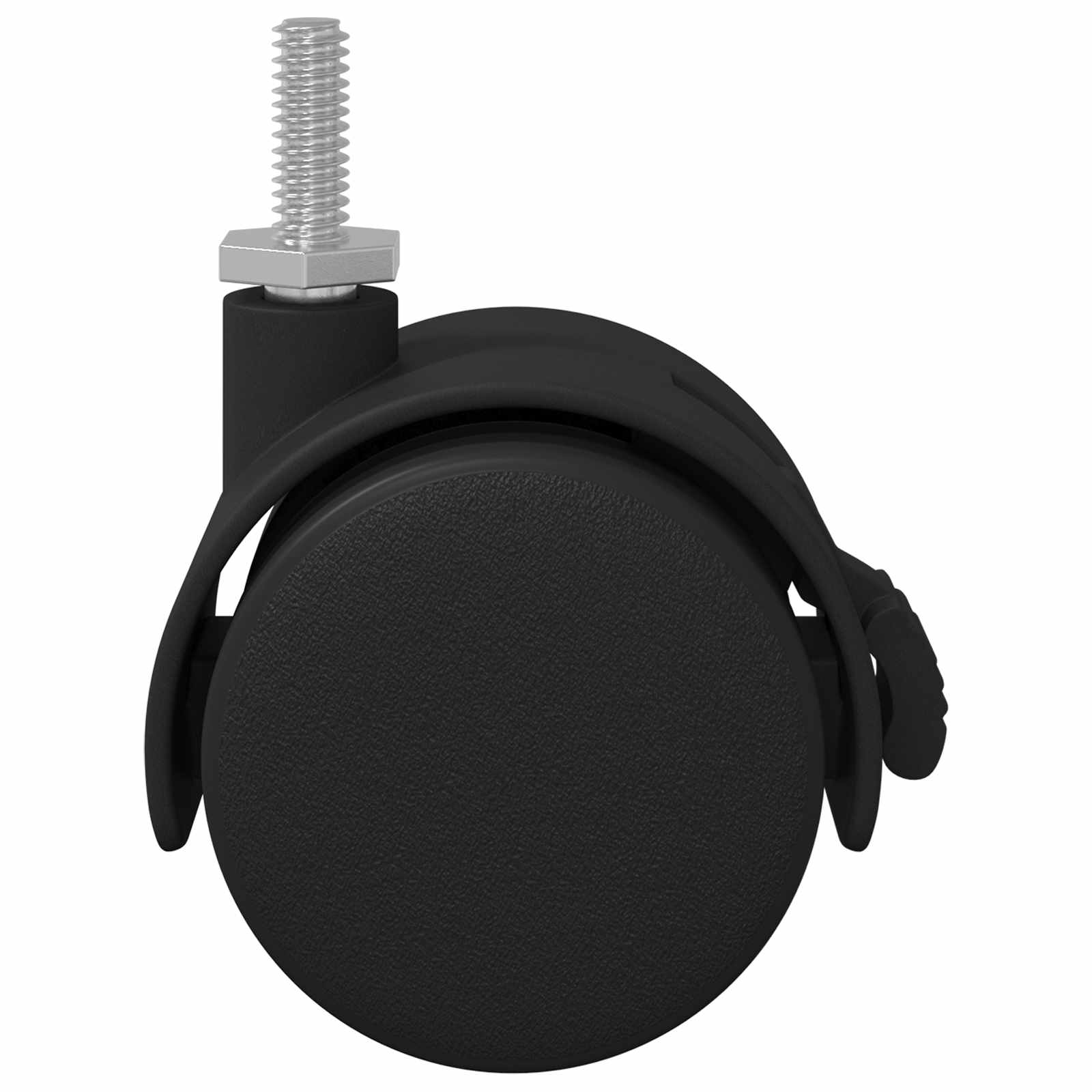 Vidaxl-Rollen 12 Stück schwarz und silber 40,1 x 40,1 x 37,8 mm Eisen und PP