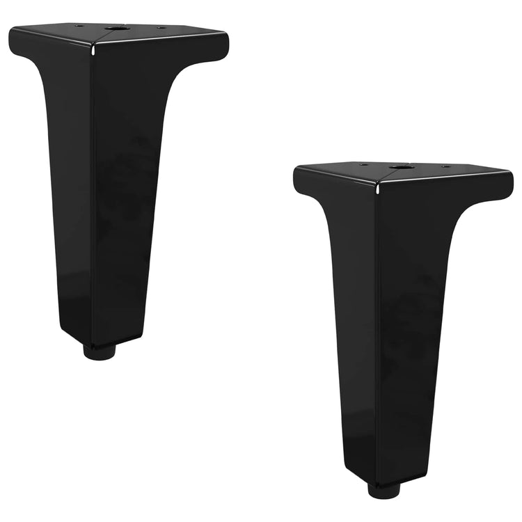 Vidaxxl Möbelbeine 2 Stück schwarz 54,1 x 54,1 x 100 mm Eisen