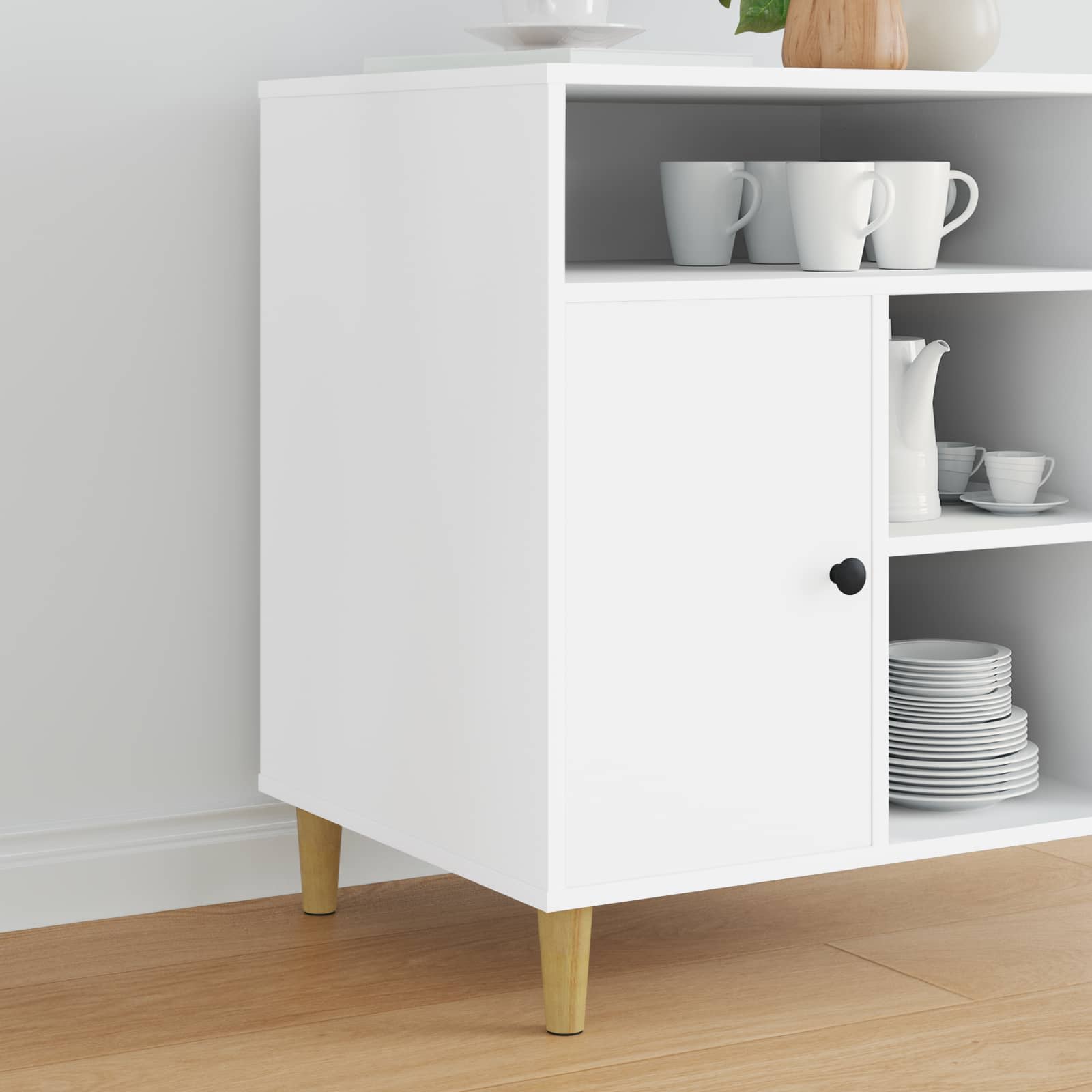 Vidaxxl Möbelbeine 12 Stück braun ø 44 x 100 mm massives Eukalyptusholz