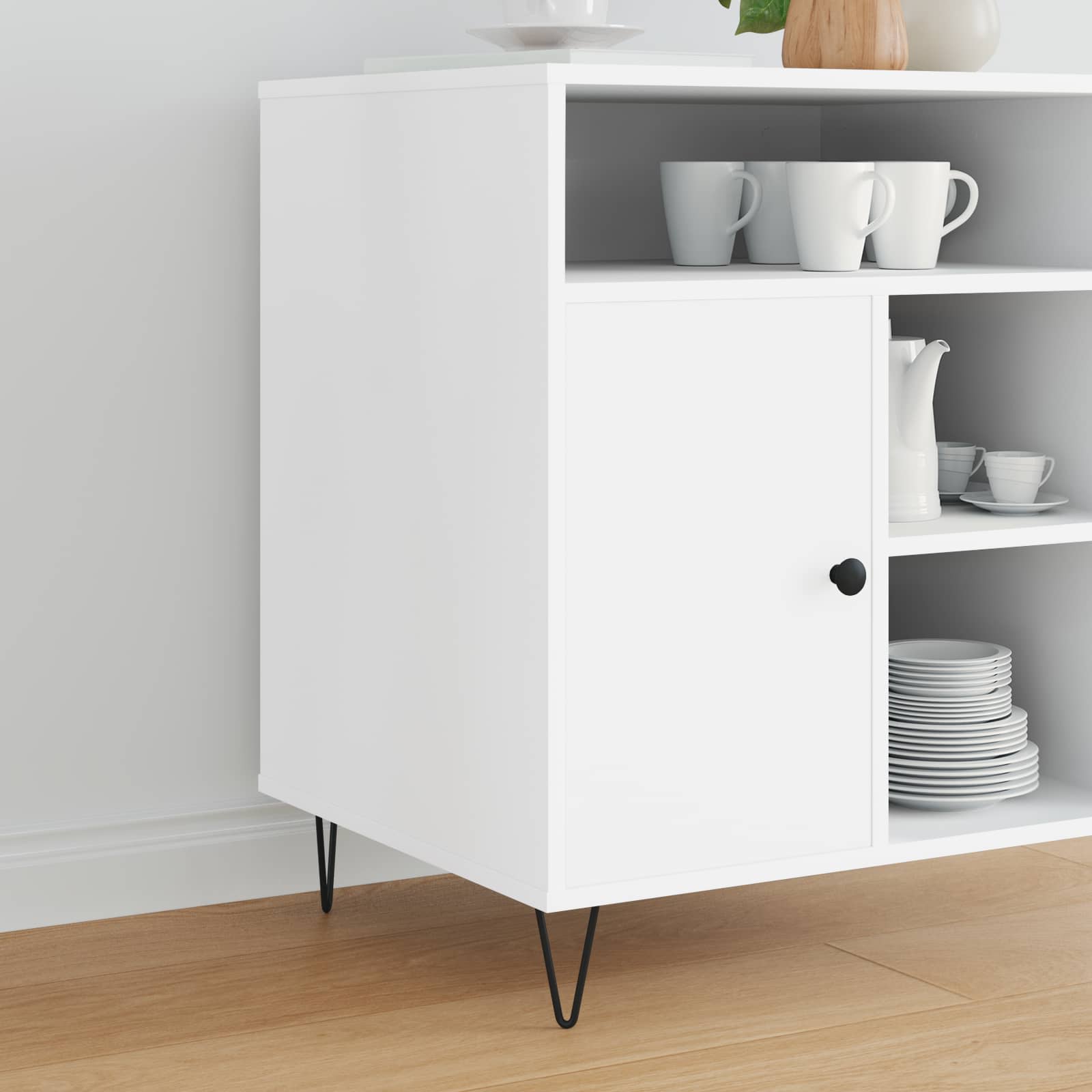 Vidaxxl Möbelbein 2 Stück schwarz 54,1 x 54,1 x 100 mm Eisen
