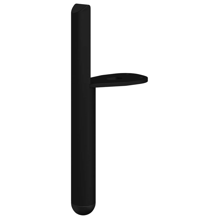 Vidaxxl Möbelbeine 2 Stück schwarz 66 x 36 x 160 mm Eisen