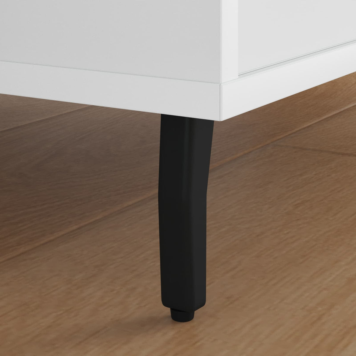 Vidaxl Stehbeine 2 Stück schwarz 40 x 40 x 100 mm Eisen