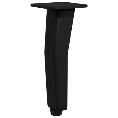Vidaxl Stehbeine 2 Stück schwarz 40 x 40 x 100 mm Eisen