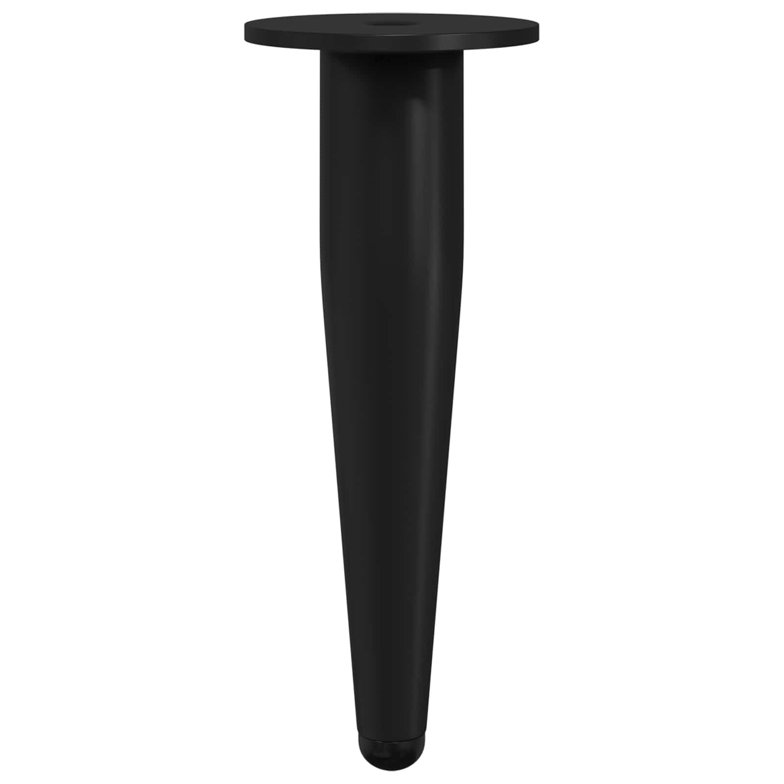 Vidaxxl Möbelbeine 2 Stück schwarz ø 40 x 98 mm Eisen