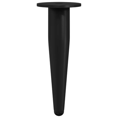 Vidaxxl Möbelbeine 2 Stück schwarz ø 40 x 98 mm Eisen