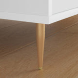 Vidaxl Stehbeine 2 Stück Gold 98 x 40 mm Eisen - afbeelding 3