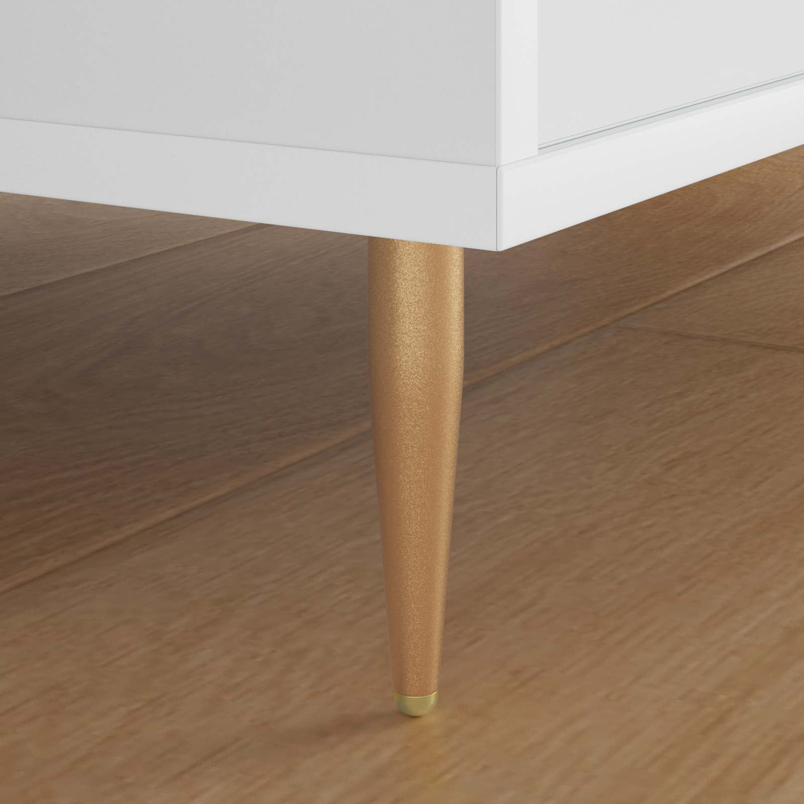 Vidaxl Stehbeine 2 Stück Gold 98 x 40 mm Eisen